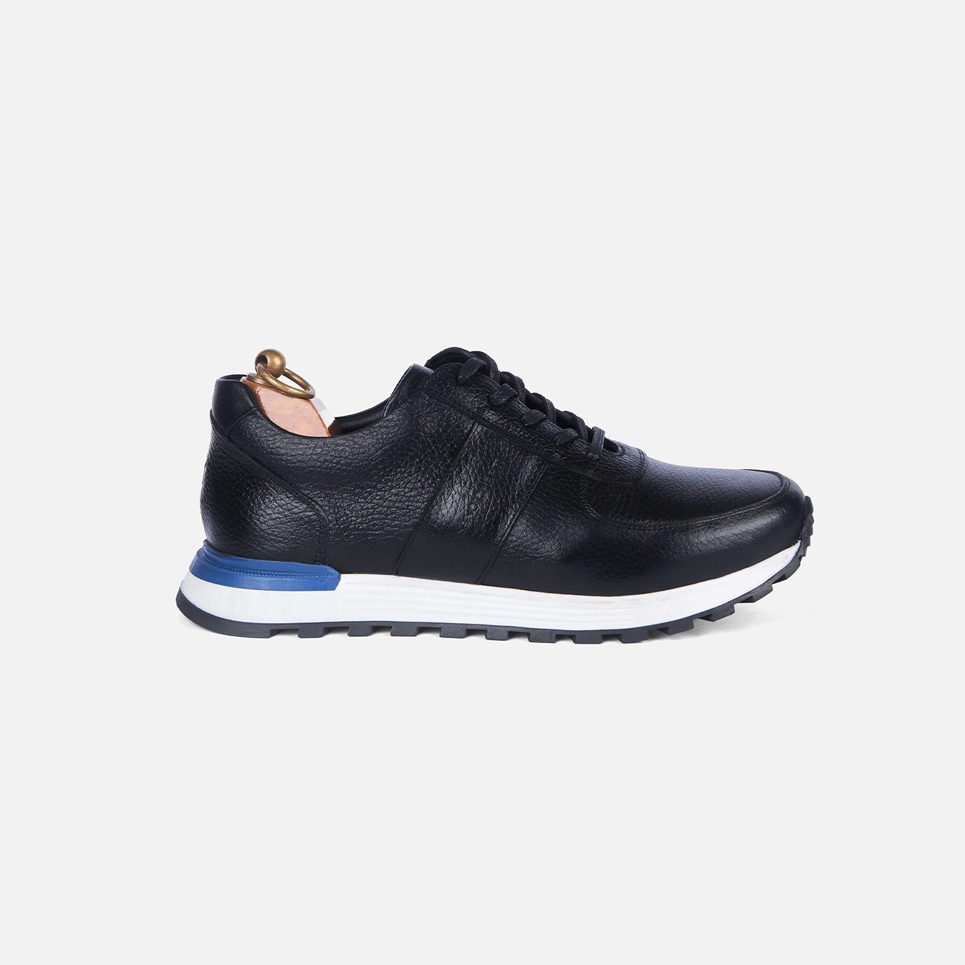 Sneakers Snider Vitto en cuir grainé Noir