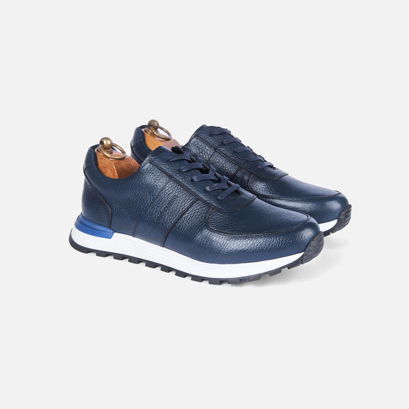 Sneakers Snider Vitto en cuir grainé Bleu