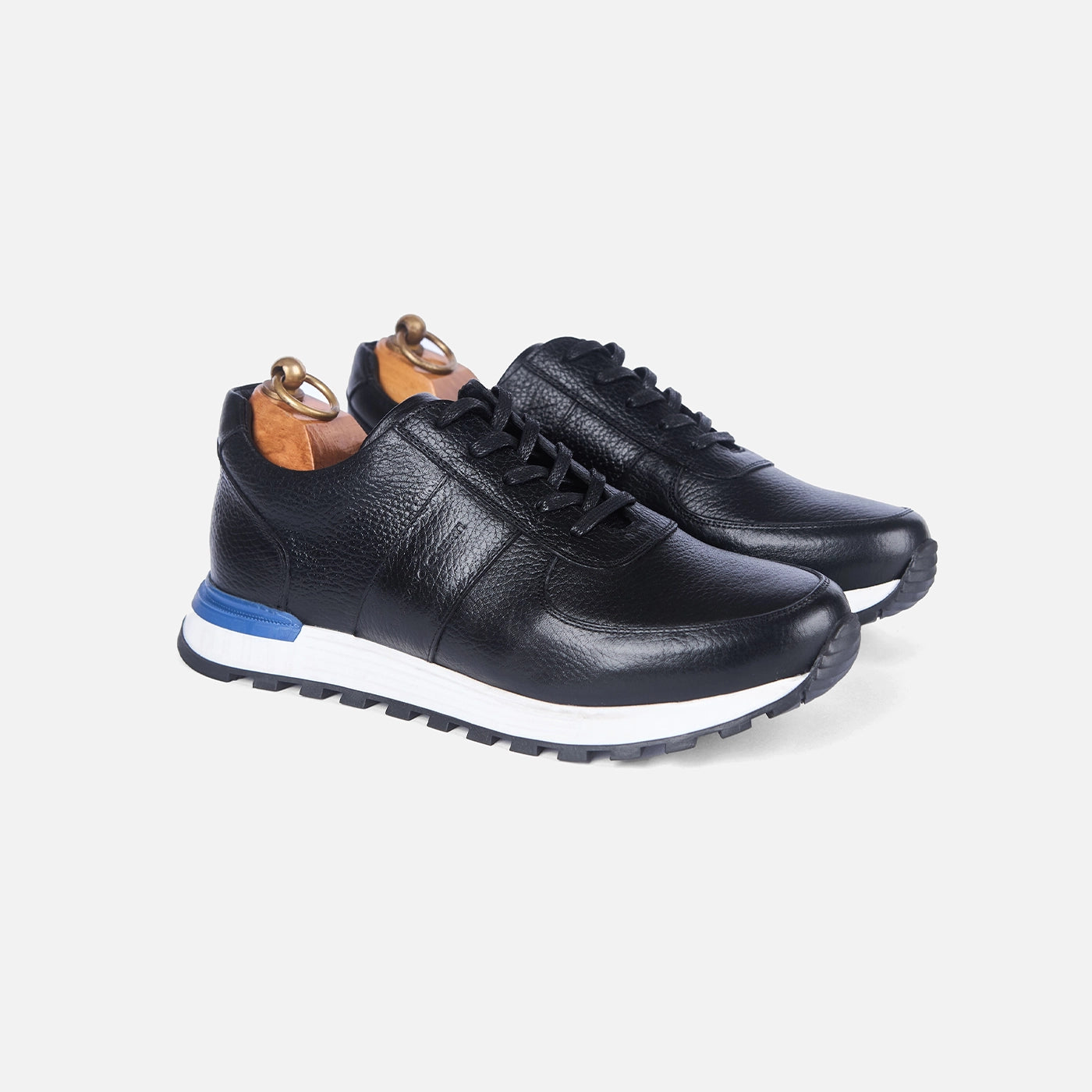 Sneakers Snider Vitto en cuir grainé Noir