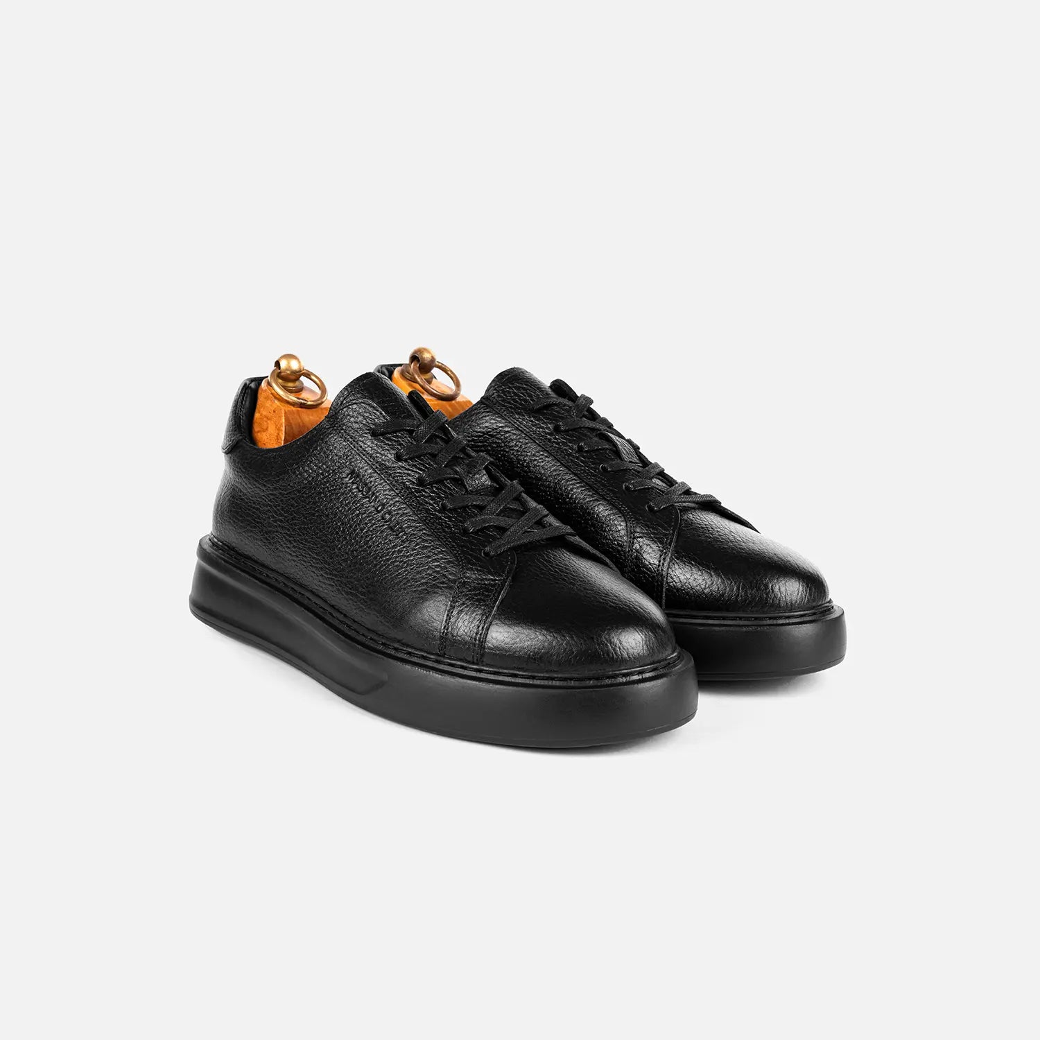 Basket à lacets Tomasso 1090  Cuir Grainé noir
