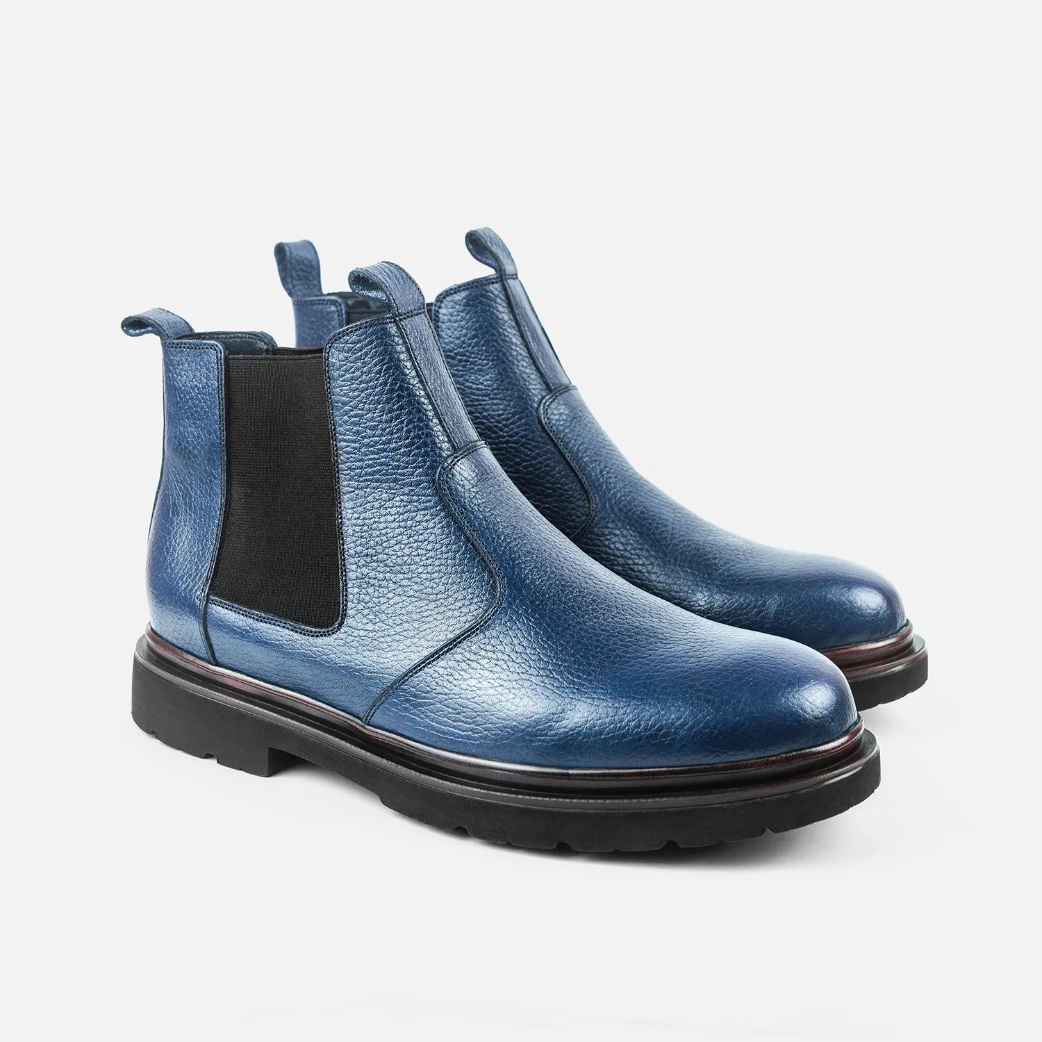 Bottine à élastique Manuel 26211 bleu grainé