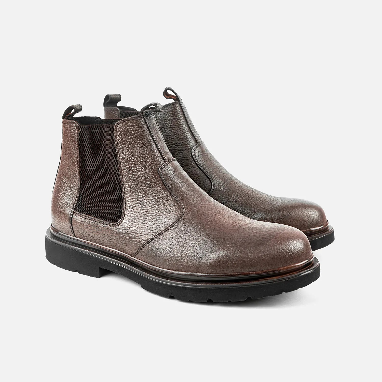 Bottine à élastique Manuel 26211 taupe grainé