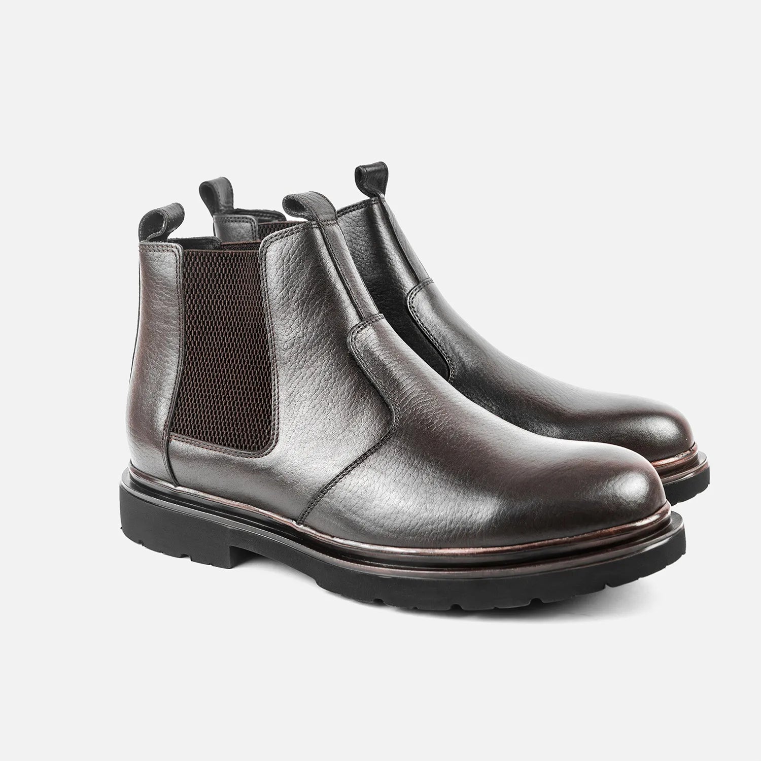 Bottine à élastique Manuel 26211 marron chocolat grainé