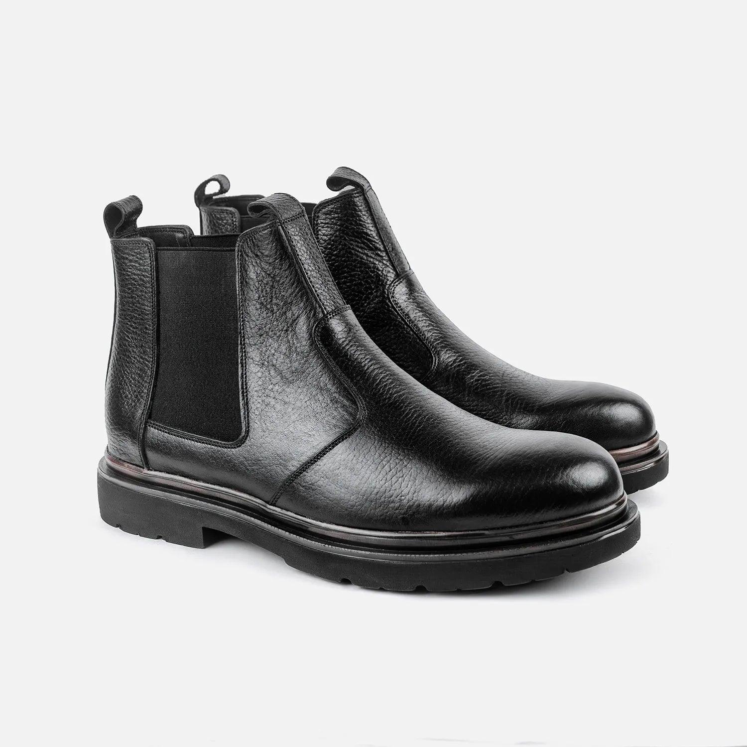 Bottine à élastique Manuel 26211 noir grainé