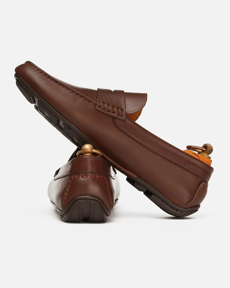 Mocassin city Carel Marron lisse