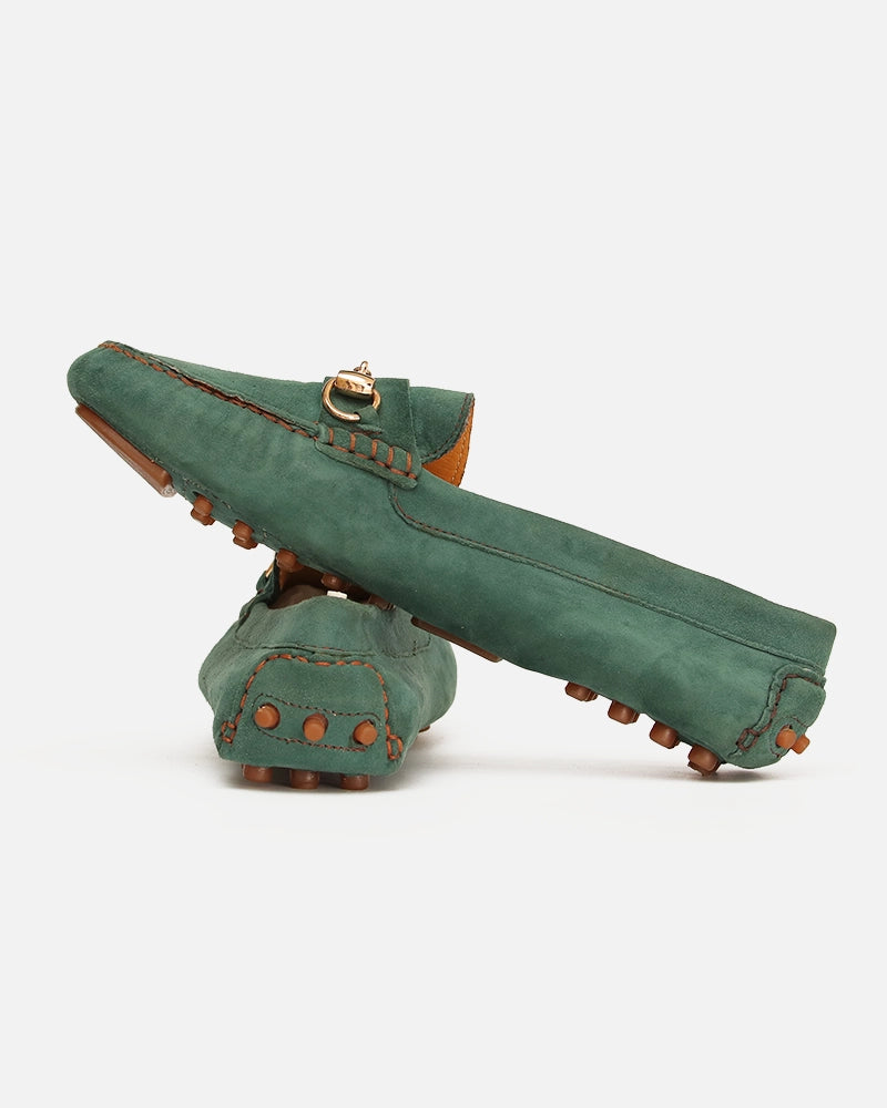 Mocassin Driver Max Velours Vert
