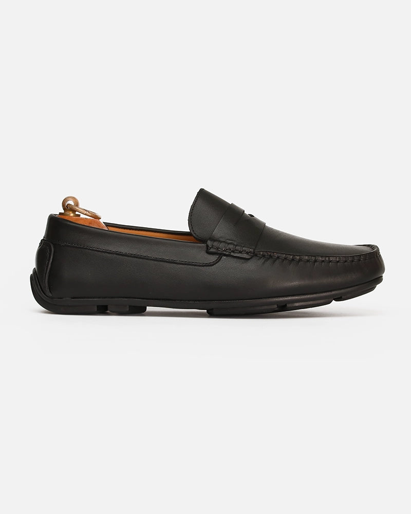 Mocassin city Carel Noir lisse