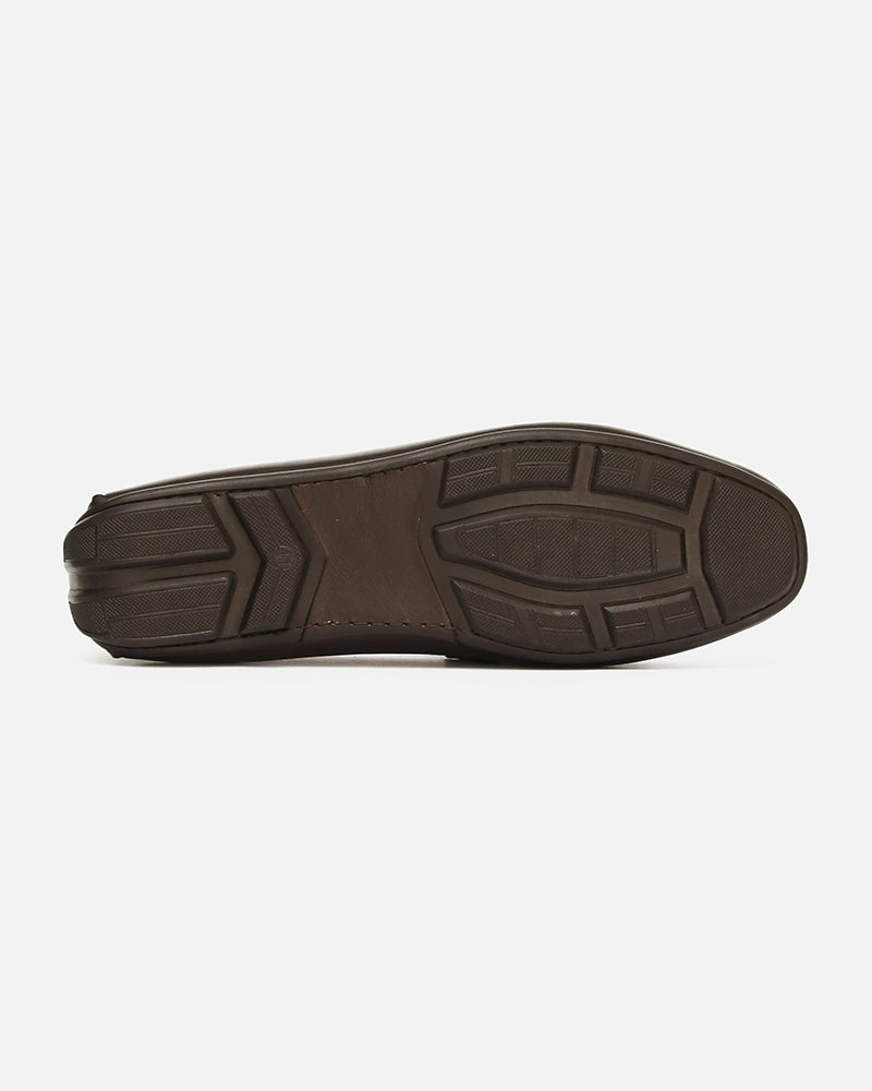 Mocassin city Carel Marron Chocolat lisse