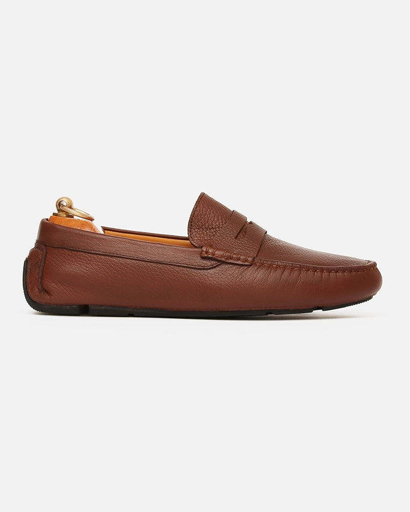 Mocassin Driver Cady Marron Grainé