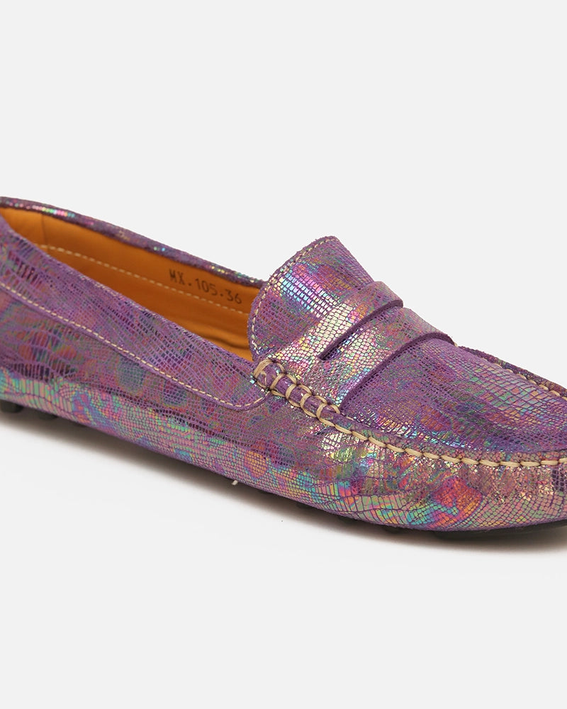Mocassin Driver Max Multicolore imprimé Serpent