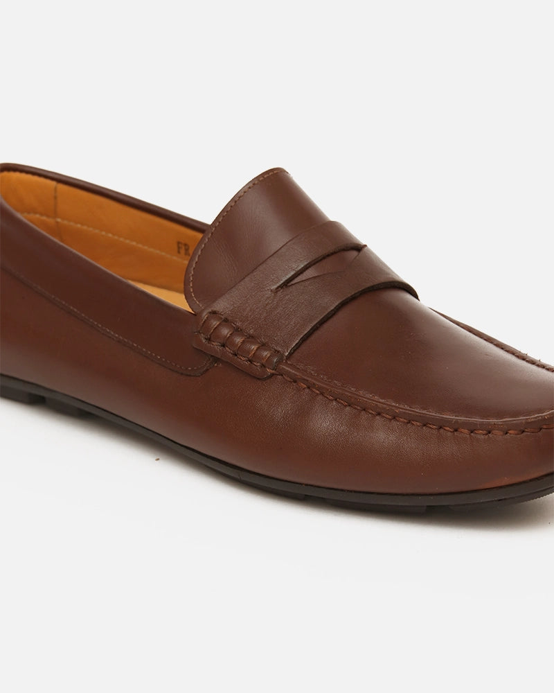 Mocassin city Carel Marron lisse