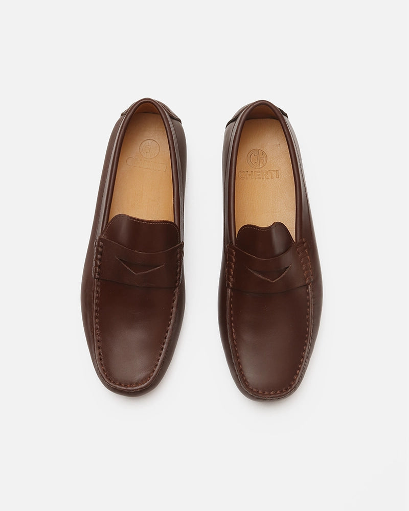Mocassin city Carel Marron lisse