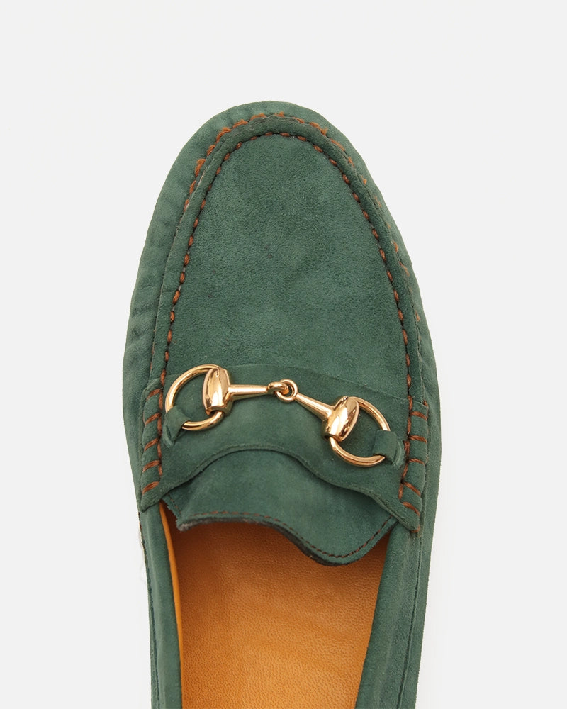 Mocassin Driver Max Velours Vert