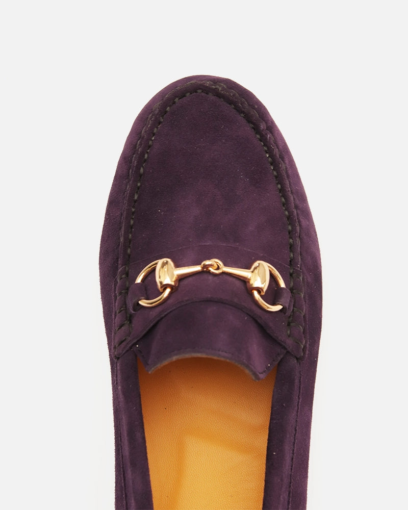 Mocassin Driver Max Velours Mauve