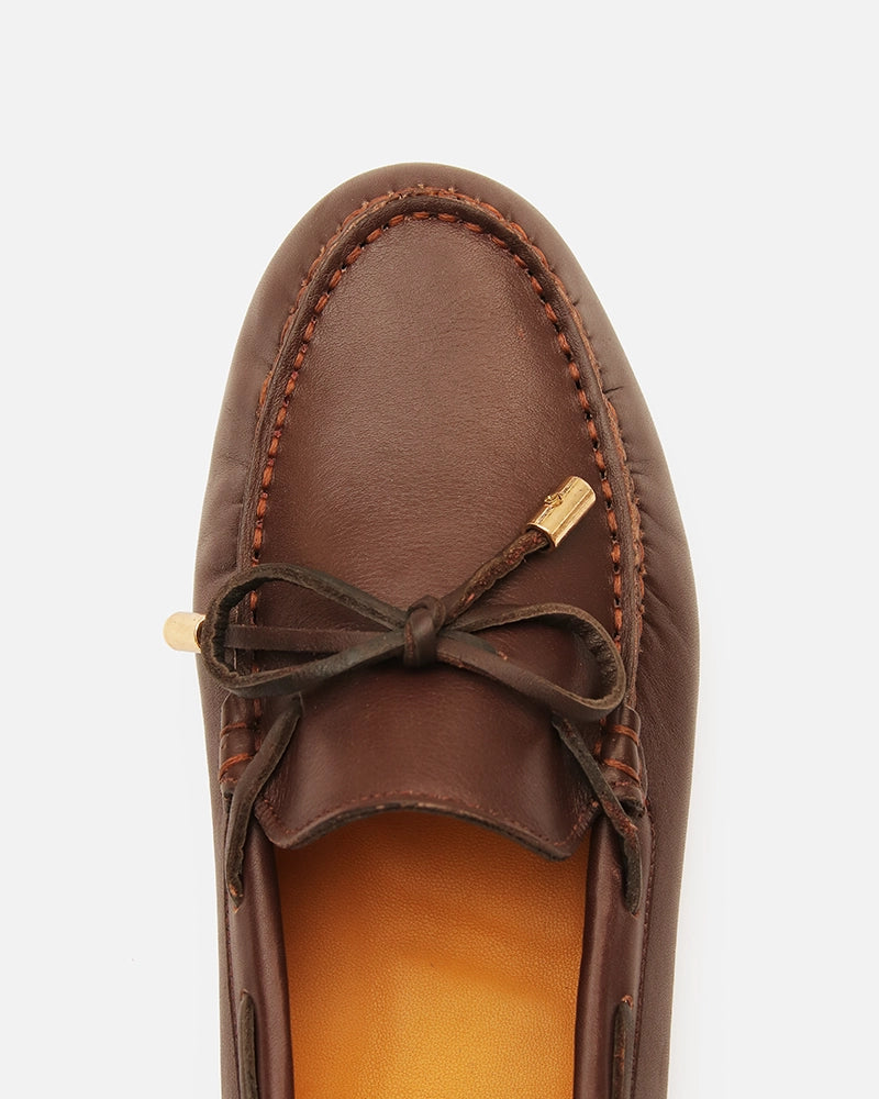 Mocassin Driver Max Marron Nappa