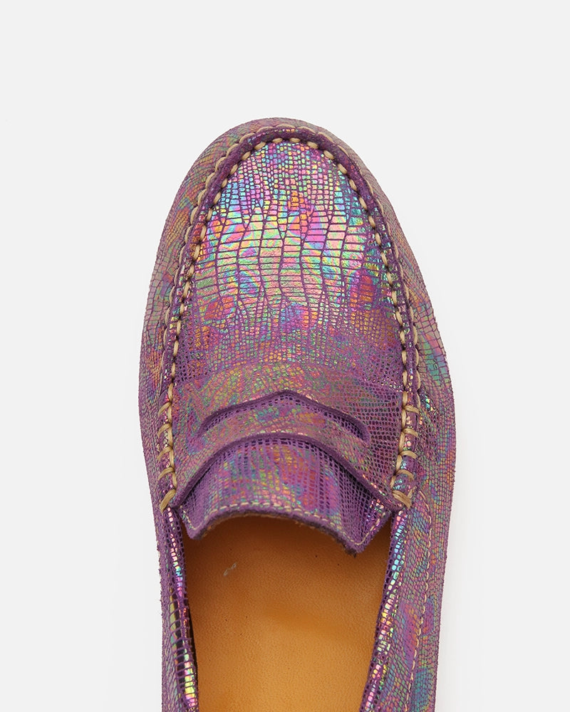 Mocassin Driver Max Multicolore imprimé Serpent