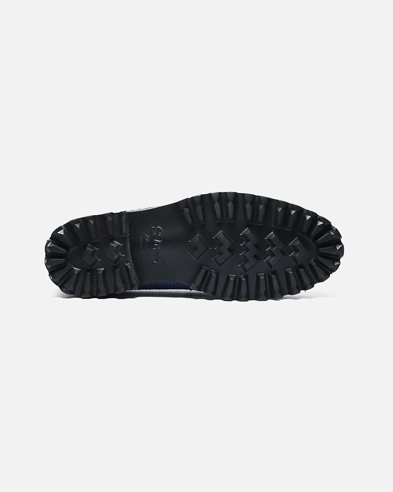 Loafers West Bleu imprimé Serpent