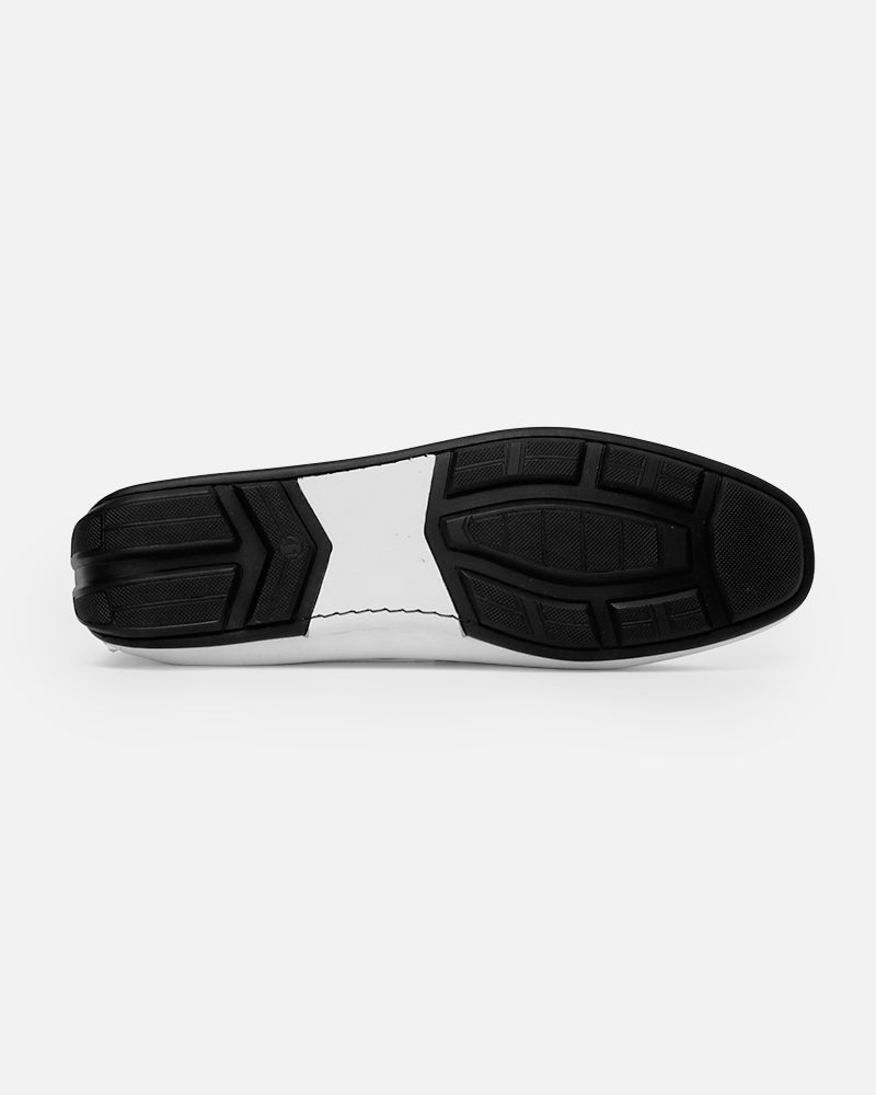 Mocassin city Carel Blanc lisse